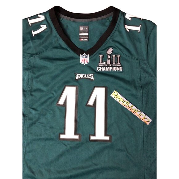 Nike Philadelphia Eagles Superbowl jersey Wentz Womens XL - Picture 3 of 4